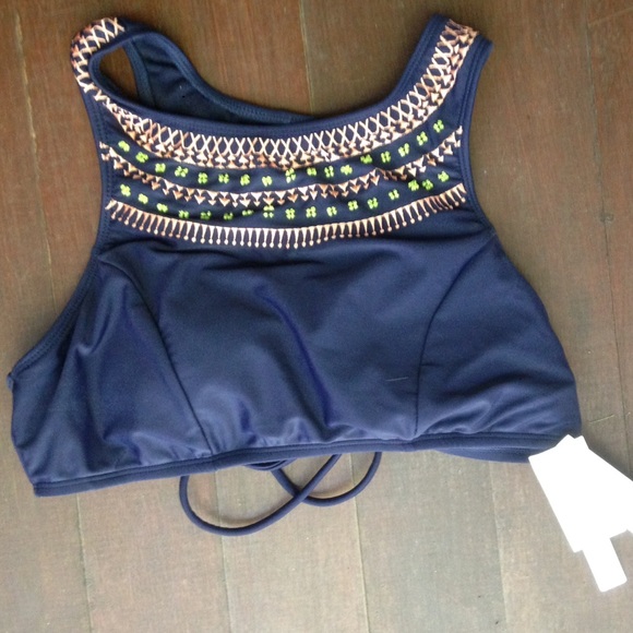 High neck bikini top