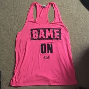 PINK loose sport tank