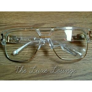 👓 LAST PAIR Oversize Clear/Gold Frames 👓