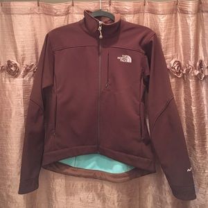 Women's Brown & Turquoise The North Face Jacket