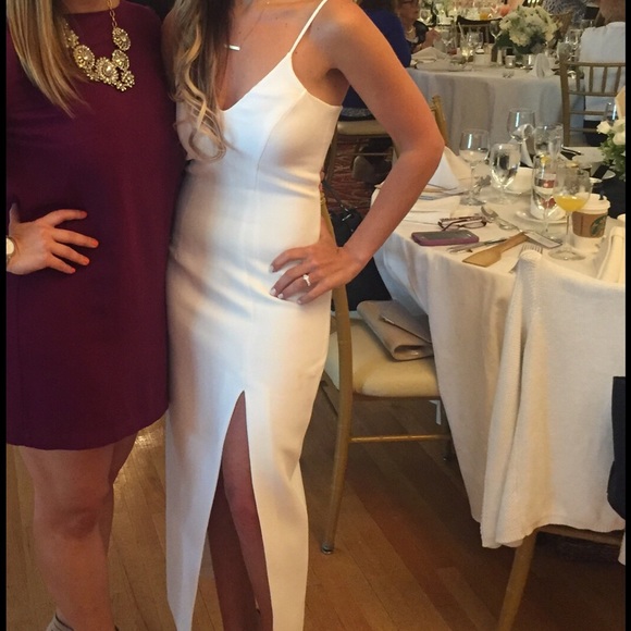 White slit dress worn once
