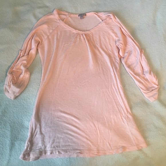 Light pink 3/4 sleeve shirt