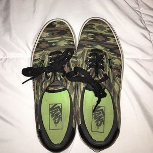 Camo-Aztec vans