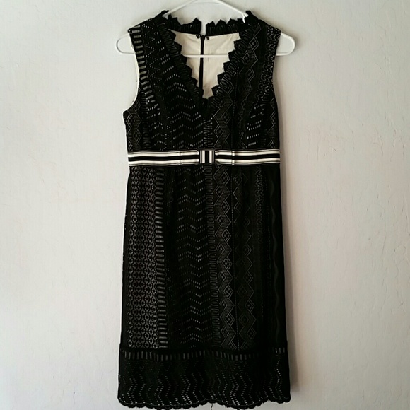 Anna Sui | Dresses | Anna Sui Black Lace Dress | Poshmark