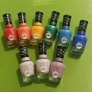 Lot -9 Sally Hansen Miracle Gel Fingernail Polish