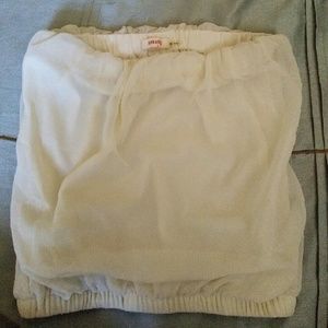 Loose sheer tube top.