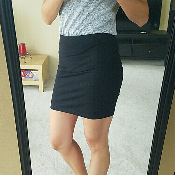 Express black miniskirt