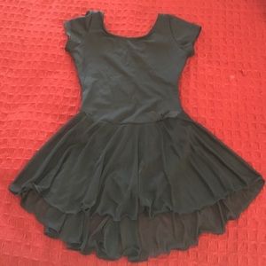 Girls Capezio Black Leo with Skirt