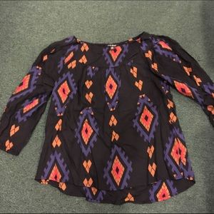 Lucky Brand Aztec pattern