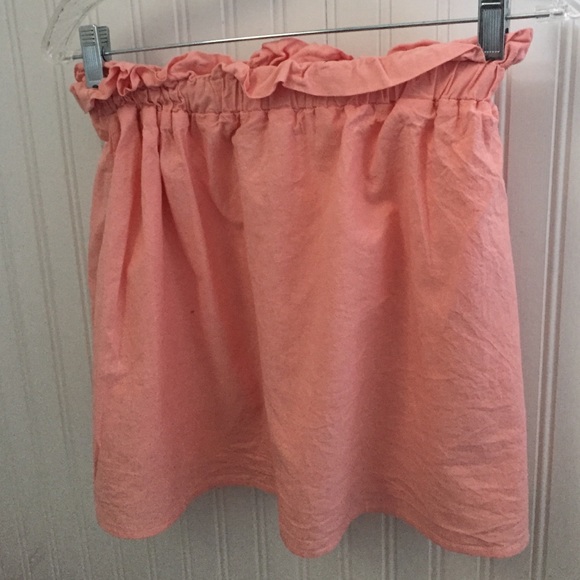 Peach colored skirt! Perfect for spring/summer