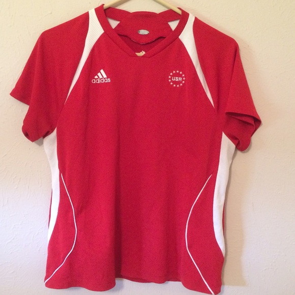 Red Adidas USA Shirt❤️