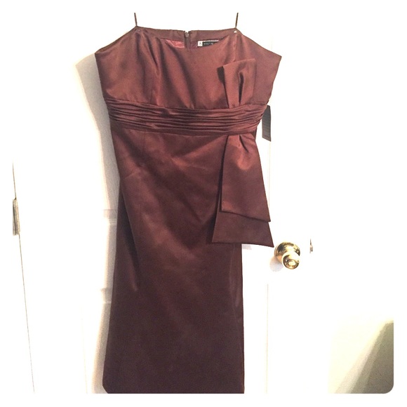 Satin Brown Dress