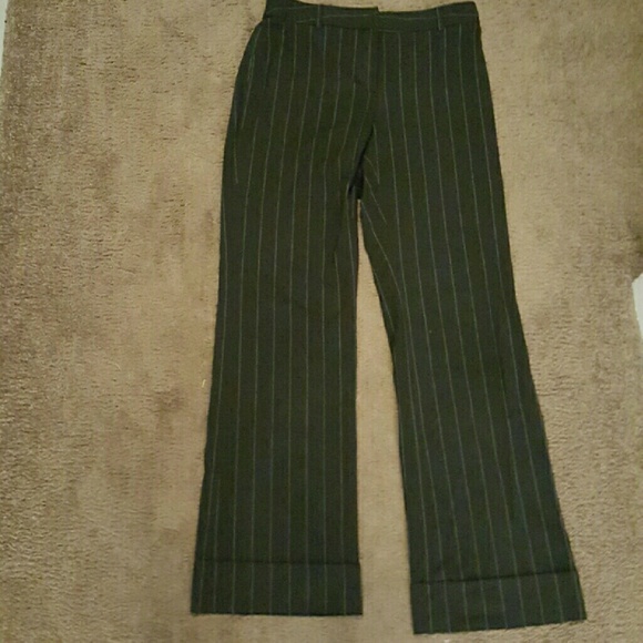 INC Black Pinstripe Pants