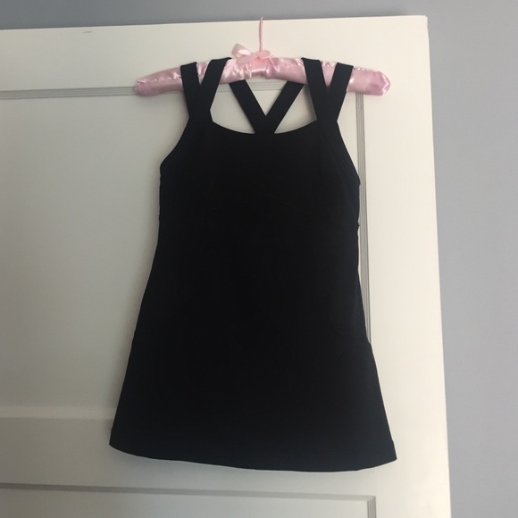 lululemon athletica Tops - Lululemon black crisscross workout tank top