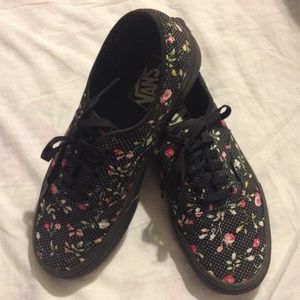 Vans Unisex Floral Dot Sneakers (Women size 9)