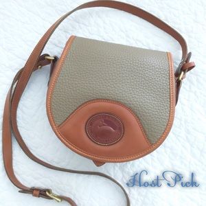 Vintage Dooney & Bourke Tan Saddle Cross-Body Bag