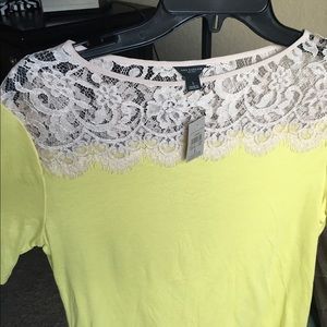Beautiful Ann Taylor Yellow Blouse Size Large