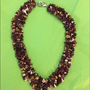 Earthtone Agate Gemstone Neckpiece
