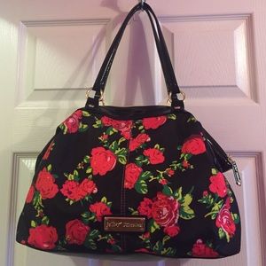 Betsey Johnson red roses handbag