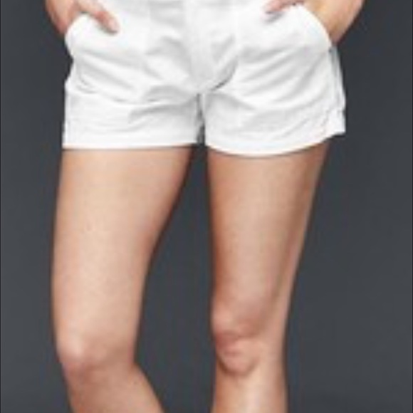 talbots linen white shorts