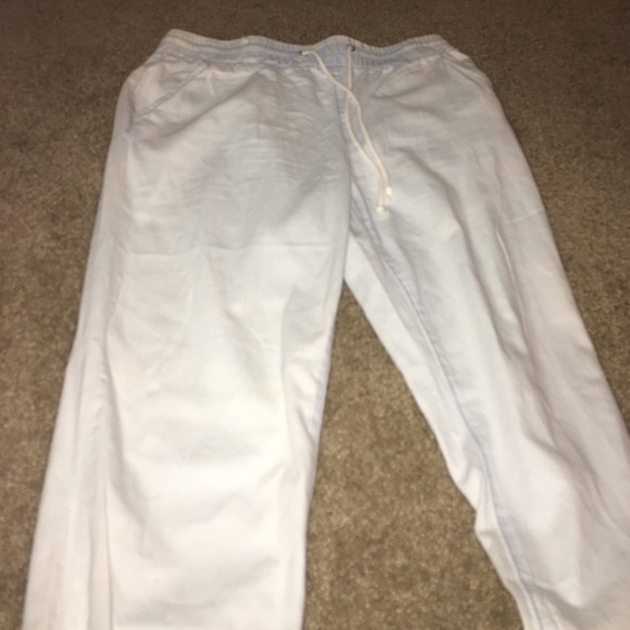 Light denim joggers