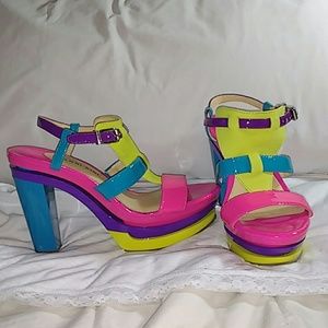 Gianni Bini Color Block Heels