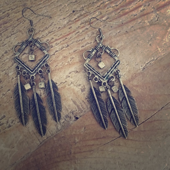 Vintage dreamcatcher earrings