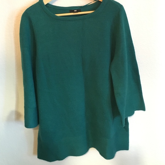 Teal H&M Tunic Sweater