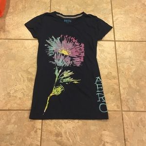 Aeropostale navy printed tshirt
