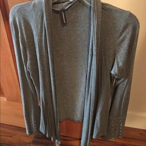 Cardigan with studded cuffs