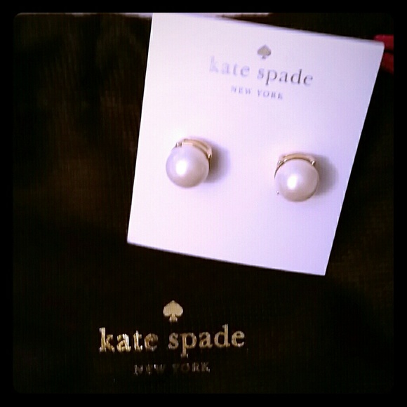 kate spade Jewelry - Kate Spade Cream Pearl Earrings