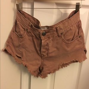 Free People Sharkbite Shorts 27