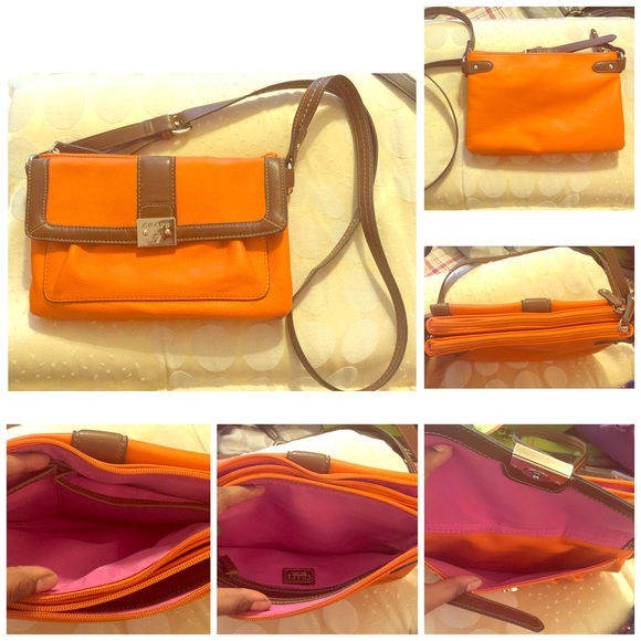 Sold - Chaps orange cross body bag