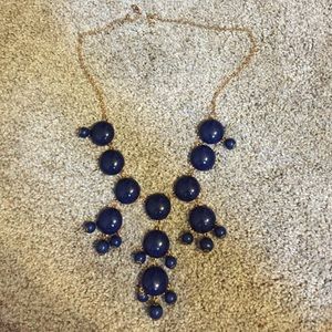 Preppy Bubble Necklace in Navy