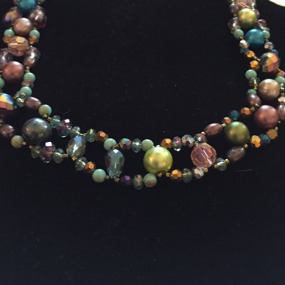 REAL FW PEARL n Fancy Beaded Choker Necklace 🌊🐚! - Picture 3 of 4