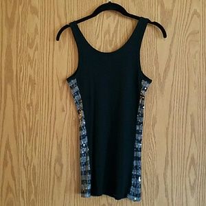 The Limited Tops - The LIMITED Sequin black/grey tank sz M The Limited Tops - The LIMITED Sequin black/grey tank sz M