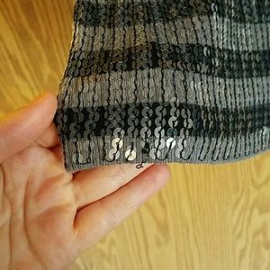 The Limited Tops - The LIMITED Sequin black/grey tank sz M The Limited Tops - The LIMITED Sequin black/grey tank sz M
