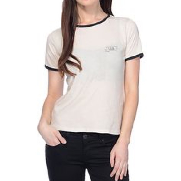 Vans cropped ringer tee