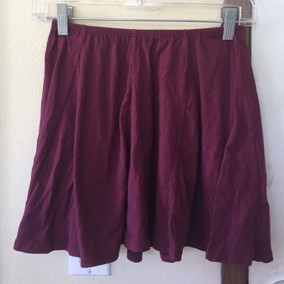 Brandy maroon skater skirt