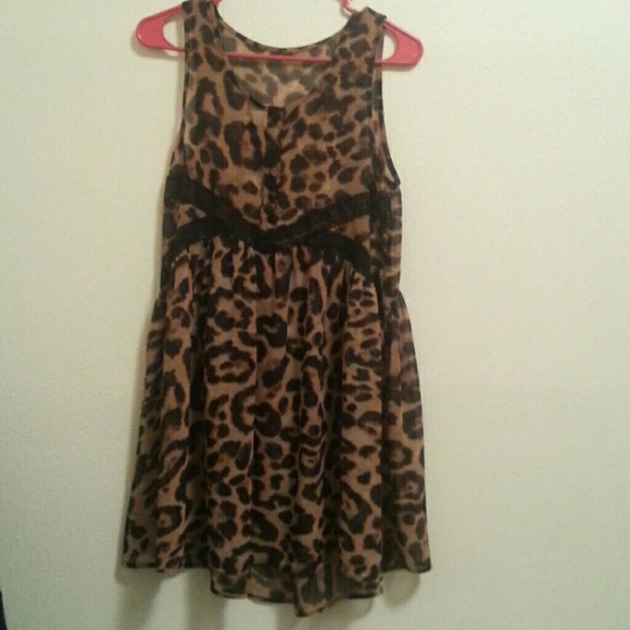 Cheetah print dress