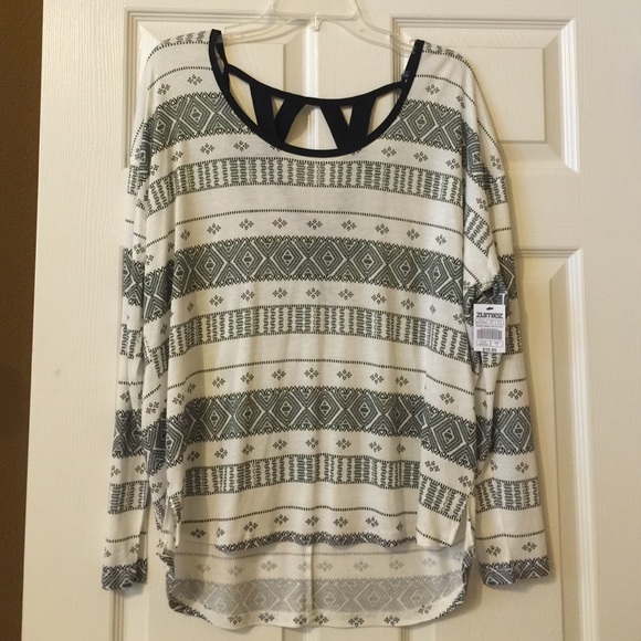 Open back women's top