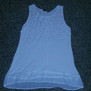 Summer tank with rhinestones