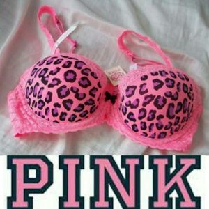 PINK 36C LACE WING DEMI PINK EXCELLENT CONDITION