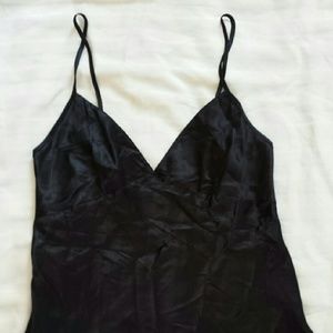 Victoria's Secret black satiny camisole cami