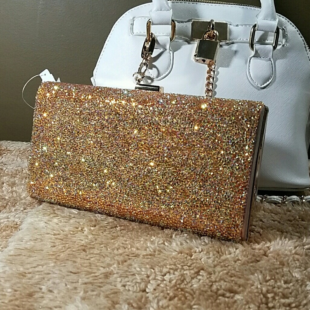Aldo - Rose Gold /Gold Glitter Clutch - NWT