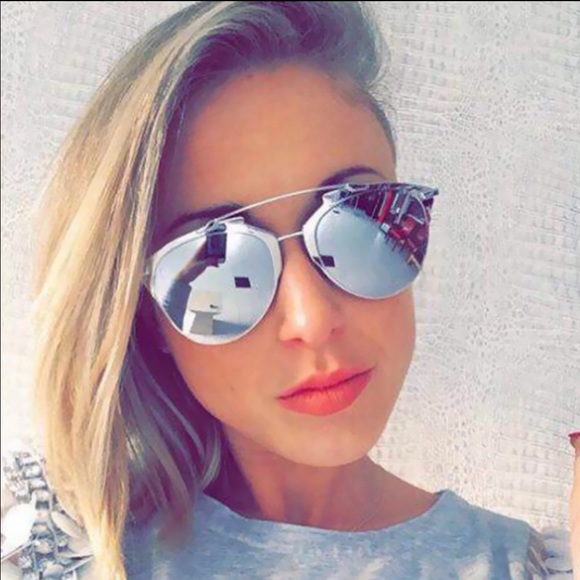 ❗️NEW❗️Silver Mirrored Cat Eye Sunglasses