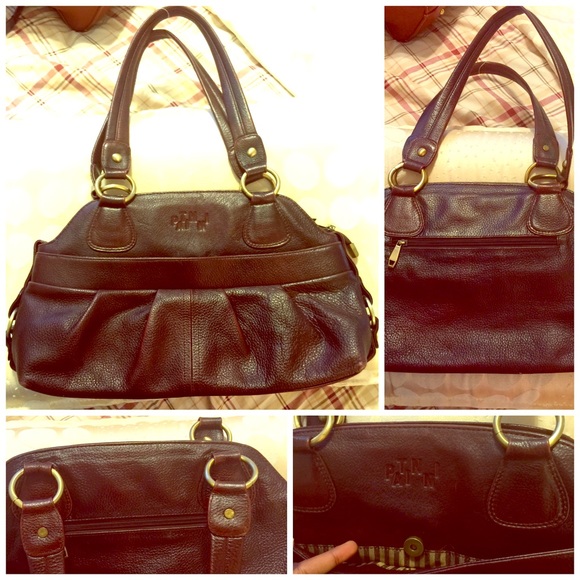 NWOT Brown Italian leather handbag