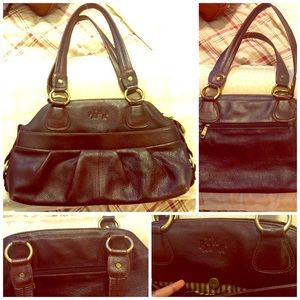 NWOT Brown Italian leather handbag