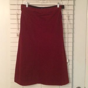 GAP red corduroy skirt
