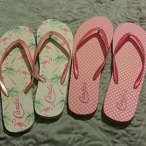 2 pair of brand new flip flops